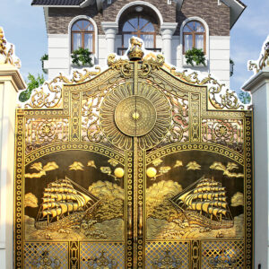 Cổng nhôm đúc Thuận buồm xuôi gió