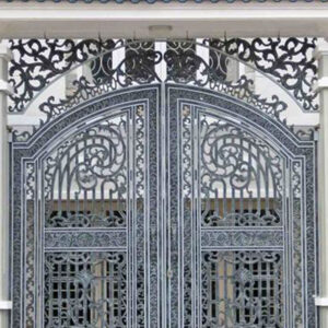 Cổng nhôm đúc mẫu 17