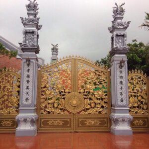 Công trình cổng nhôm đúc tại Thái Bình