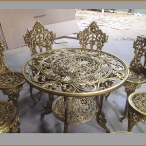 bàn ghế nhôm đúc nghệ thuật