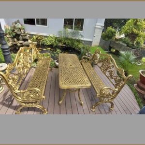 bàn ghế nhôm đúc nghệ thuật