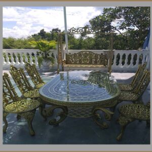 bàn ghế nhôm đúc nghệ thuật