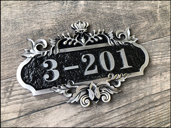 biển số nhà nhôm đúc