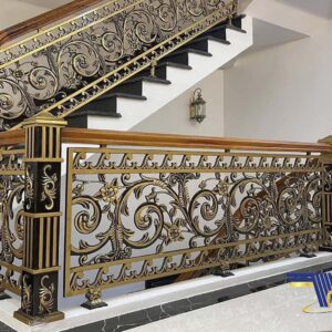 mẫu cầu thang nhôm đúc đẹp