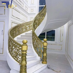 cầu thang nhôm đúc đẹp