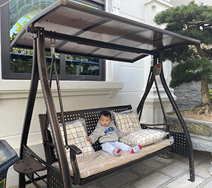 bàn ghế nhôm đúc, xích đu nhôm đúc